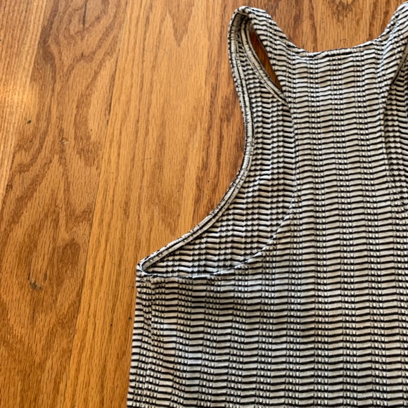 Express Black/White Striped Halter Top - Size S - Picture 11 of 12
